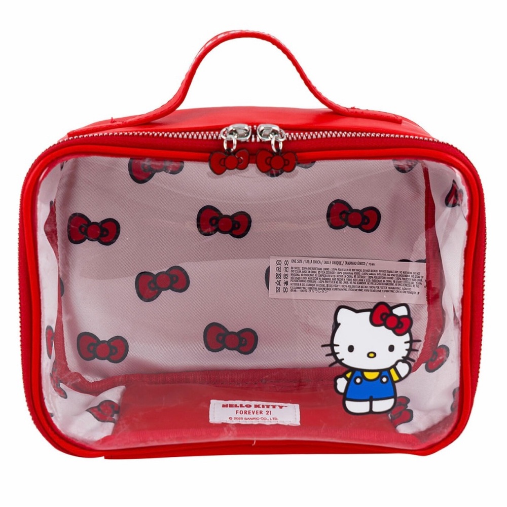 forever 21 x sanrio Hello Kitty makeup cosmetic tote bag organizer